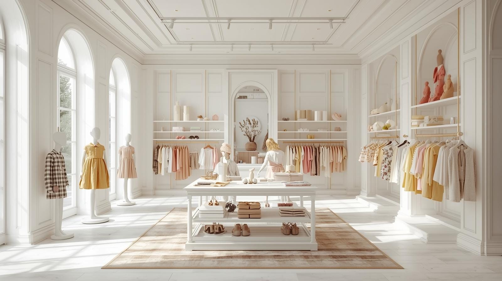 Mẫu shop thời trang trẻ em 1 Mau shop thoi trang tre em